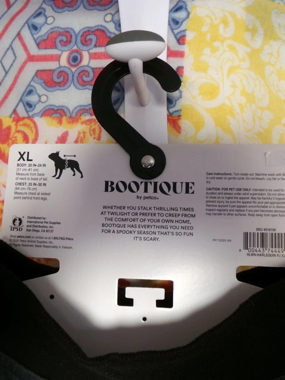 Bootique by Petco NWT Harlequin Pet PJs Sz XL